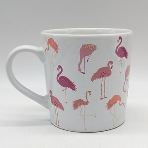 Love Your Mug White Pink Flamingo Coffee Mug